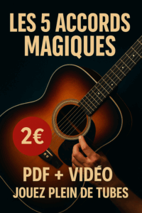Jouez des tubes à la guitare avec seulement 5 accords