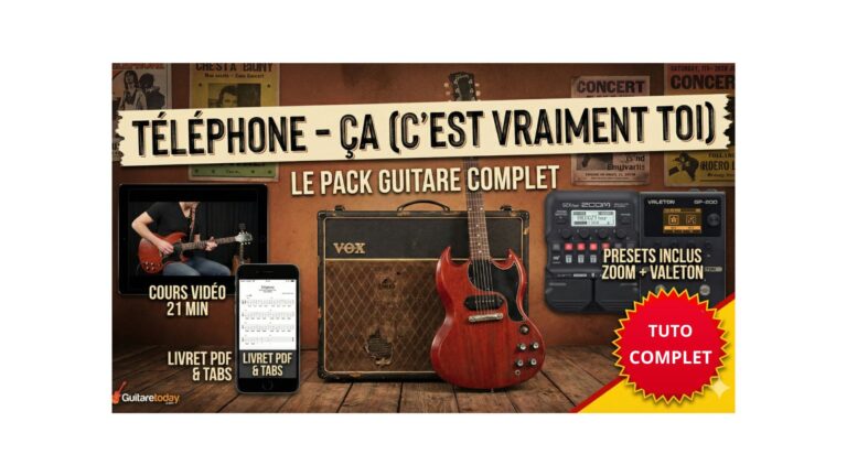 Comment jouer Ca c'est vraiment toi de téléphone facilement à la guitare