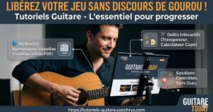 Jouer les hits du moment à la guitare : la méthode visuelle sans blabla Jouer les hits du moment à la guitare : la méthode visuelle sans blabla